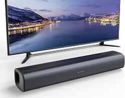 RIOWOIS 17" Sound Bar, Home Theater Surround Sound System for TV | Bass Reflex Port, Compatible with Fire TV Remote, Support Optical/AUX/Bluetooth 5.3 Input, Compact Design, Wall-mountable