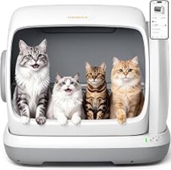 Meowant Large Space Automatic Litter Box for Multiple Cats | 106L Self Cleaning Cat Litter Box, Odor-Control Low Entry APP Control Cat Box Use for Senior Cats Large Cats