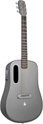 LAVA ME 4 Acoustic Electric Guitars Carbon Fiber Travel Smart Audio Guitar with 3.5 inch TouchScreen, HILAVA 2.0 System, Right-handed, FreeBoost 3.0, Airflow Bag (38INCH Space Gray)
