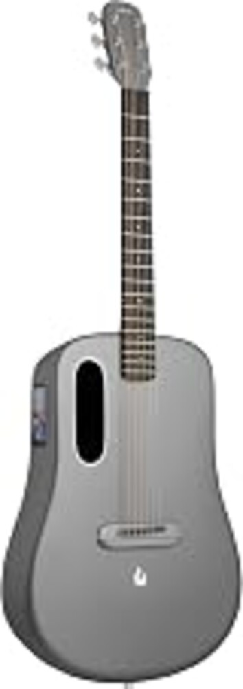 LAVA ME 4 Acoustic Electric Guitars Carbon Fiber Travel Smart Audio Guitar with 3.5 inch TouchScreen, HILAVA 2.0 System, Right-handed, FreeBoost 3.0, Airflow Bag (38INCH Space Gray)