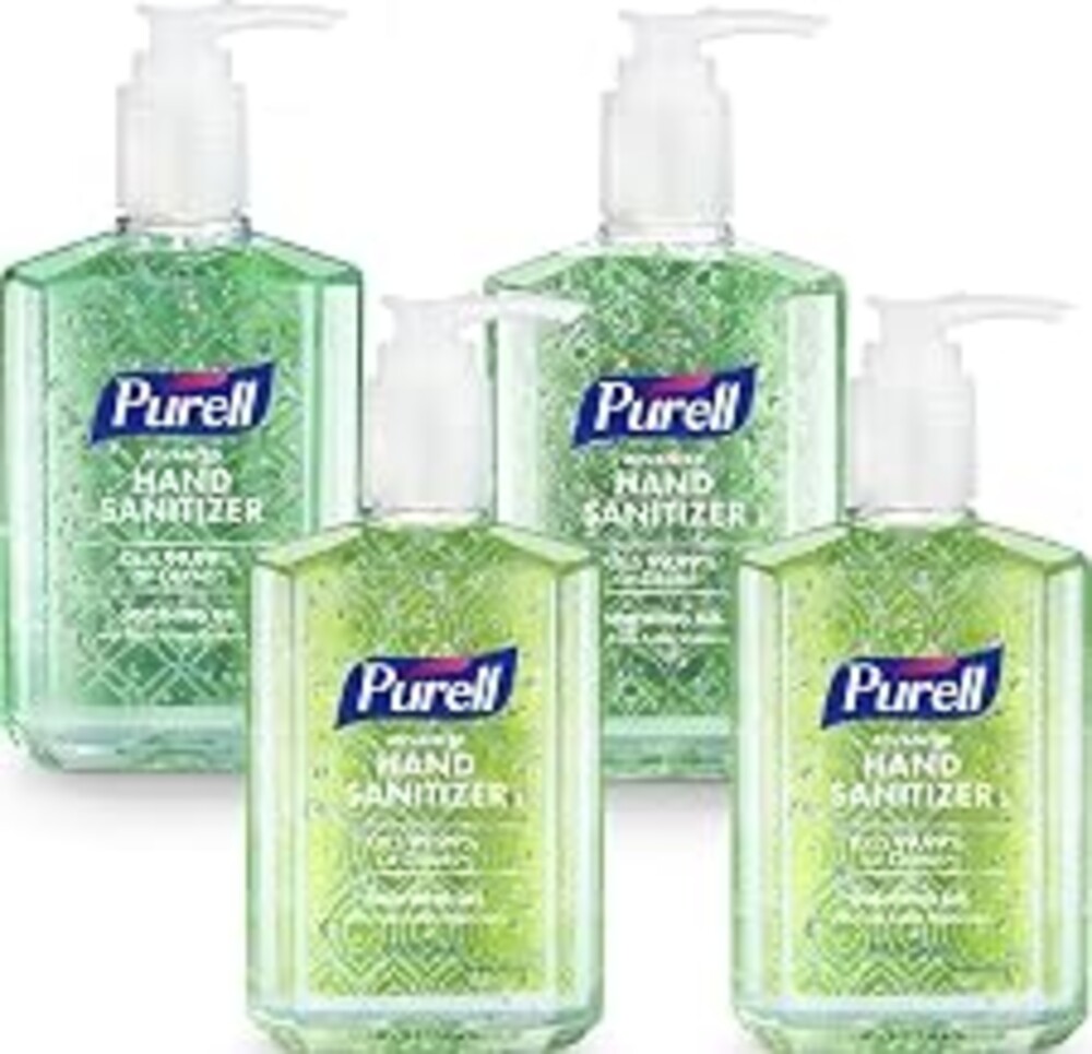 Purell Hand Sanitizer Soothing Gel Pump Bottle, 4ct x 8 oz - 9674-06-ECDECO