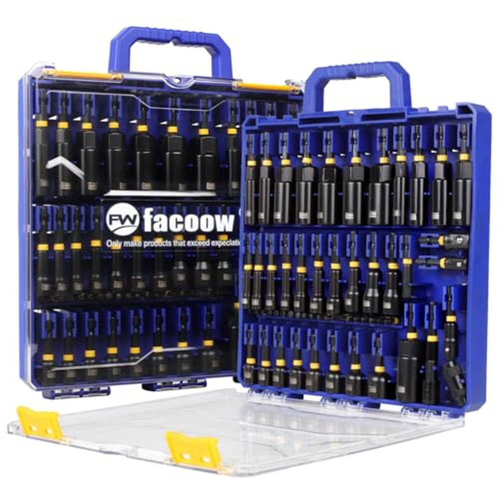 Facoow 55PCS Impact Nut Driver Set, Magn