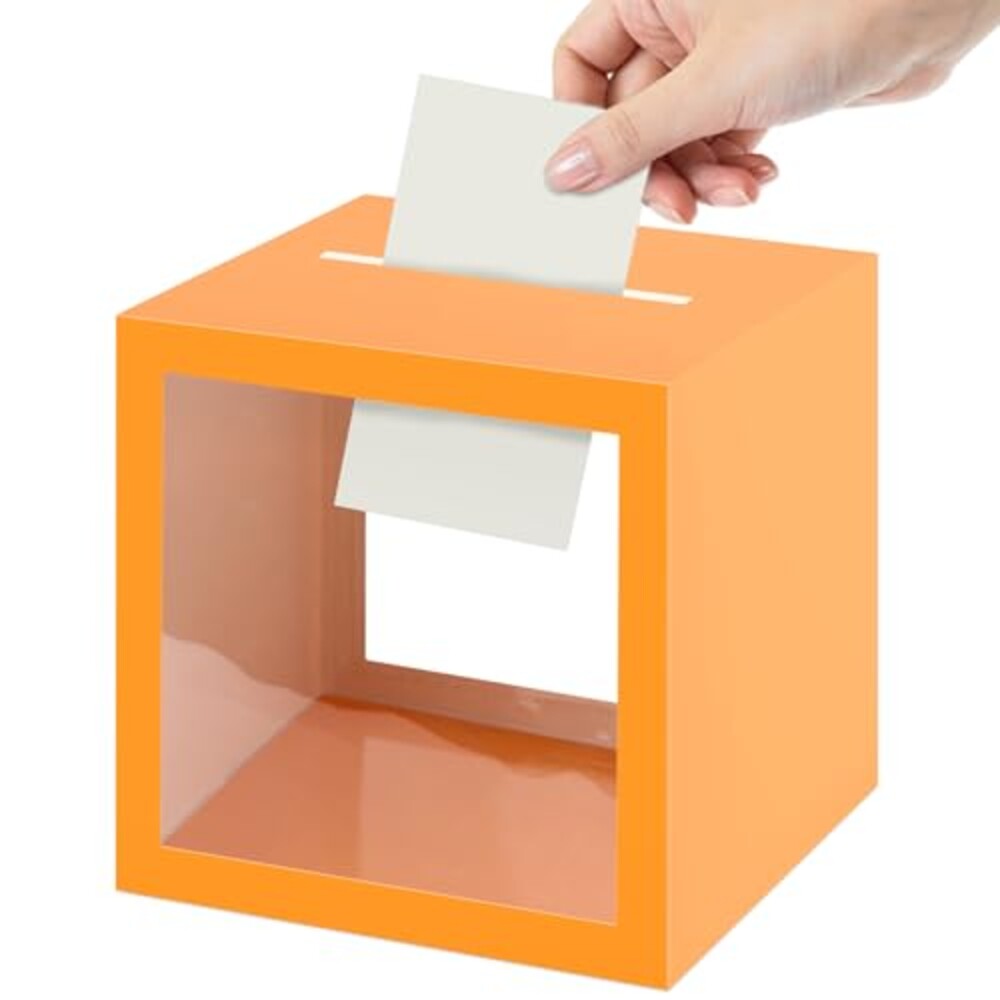 Abilat Orange Card Box with Clear Window