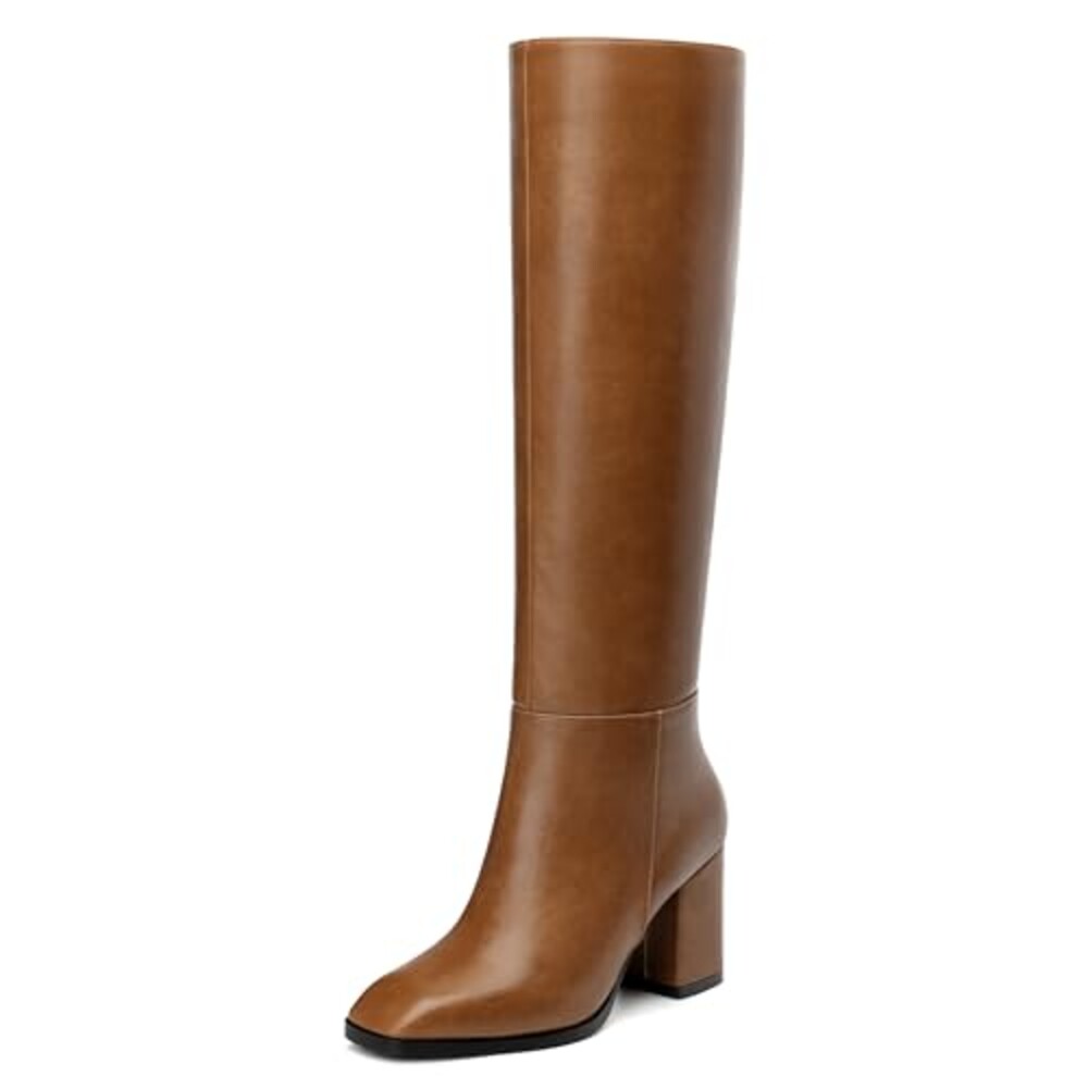 NUMALEO Brown Women's Knee High Boots Si