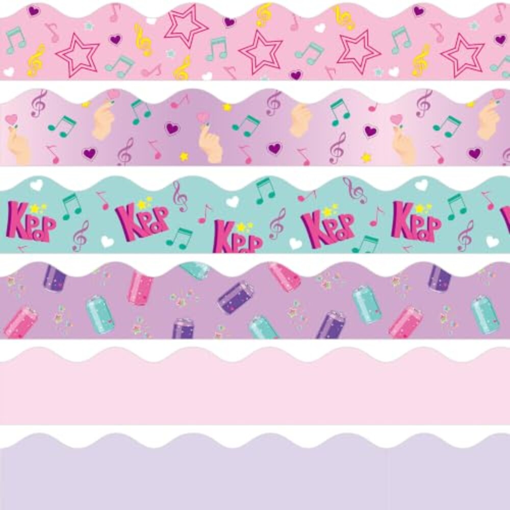 72Pcs Pop Music Bulletin Board Border Pu