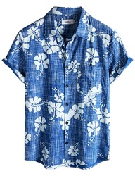 VATPAVE Mens Hawaiian Shirts Button Down