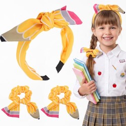 Back to School Pencil Headband and Girls