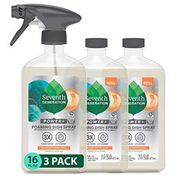 Seventh Generation Foaming Dish Spray, 3