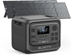 BLUETTI Solar Generator Elite 300 & 2x200W Solar Panel 3014.4Wh LFP Battery | w/ 2400W AC Outlets (4800W Surge), Smallest 3kWh, Portable Power Station for RV, Home Backup, w/ TT-30 RV Port & 12V/30A DC