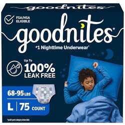 GoodNites Boys Nighttime Underwear, Size