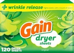 Gain dryer sheets Plus Wrinkle Release,