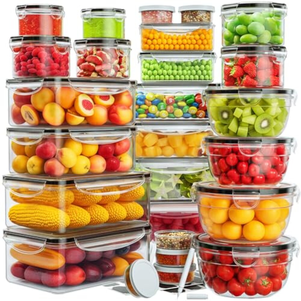 52 PCS Food Storage Containers with Lids