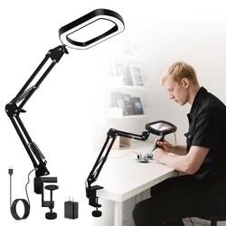 Magnifying Glass with Light Square Magni