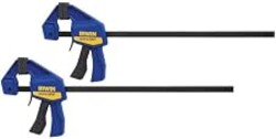 IRWINQUICK-GRIPOne-Handed Mini Bar Clamp 2 Pack, 12", 1964745