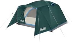 Coleman Skydome Tent with Full-Fly Weather Vestibule, Weatherproof 4/6 Person Tent Sets Up in 5 Minutes & Protects from Water, 20% More Headroom Than Traditional Shelters