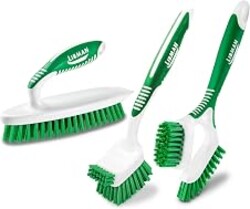 Libman Heavy Duty Scrub Brush Kit for Tub, Tile & Grout, 3 Brush Styles | Heavy-duty household scrub brush kit for tub, tile, and grout; 3 brushes included.
