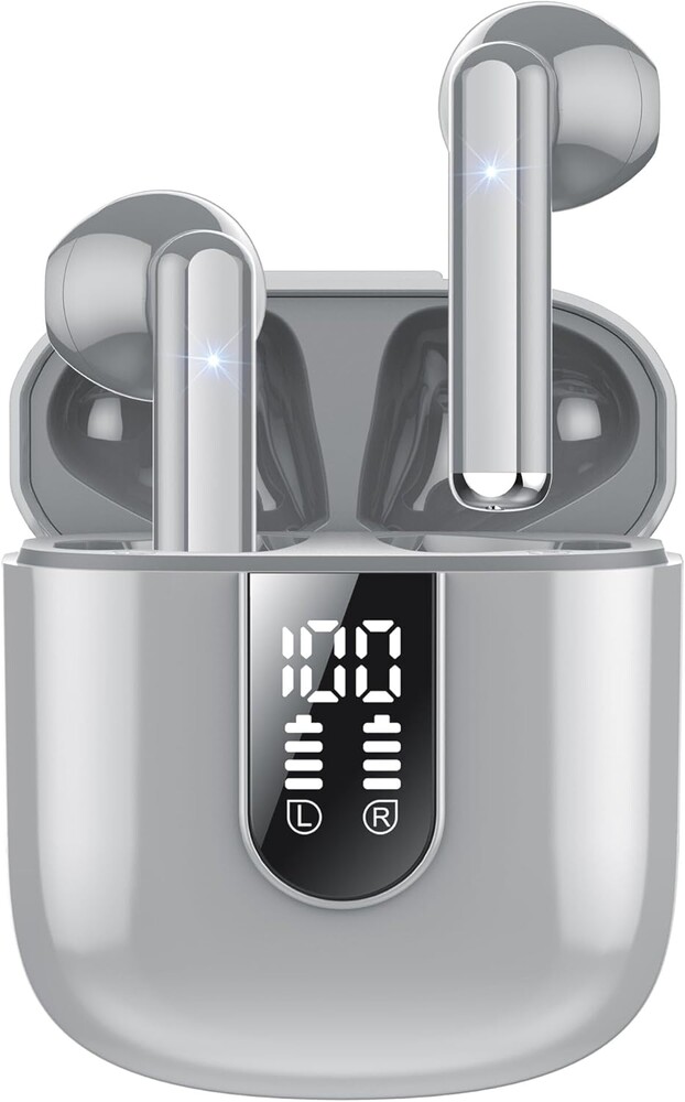 Wireless Earbuds 2024 Bluetooth 5.3 Headphones with HD Mic HiFi Stereo Sound