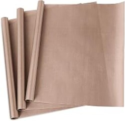 3 Pack PTFE Teflon Sheet for Heat Press Transfer Sheet Non Stick 16 x 20" Heat Transfer Paper Reusable Heat Resistant Craft Mat | PTFE, Reusable, Heat Transfer Paper, Ideal for Vinyl Craft Heat Transfer Projects