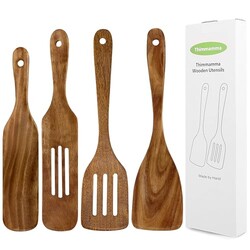Wooden Spatula, Heat Resistant Cooking W