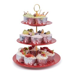 TP 3-Tier Cupcake Stand Melamine Serving