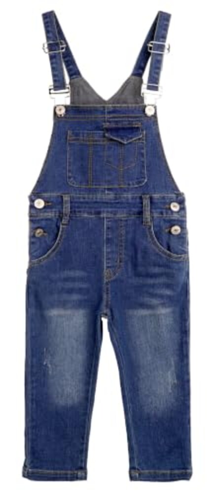 KIDSCOOL Baby Little Girls Ripped Denim