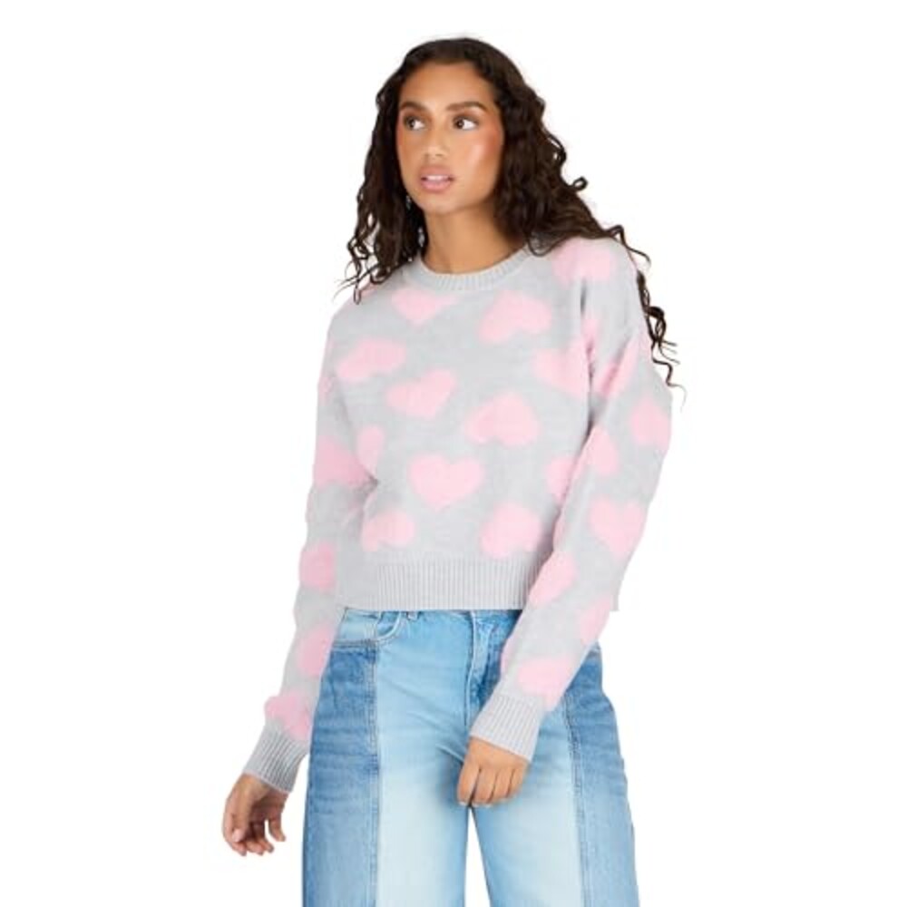 Forever 21 Women's Crop Crew Sweater wit