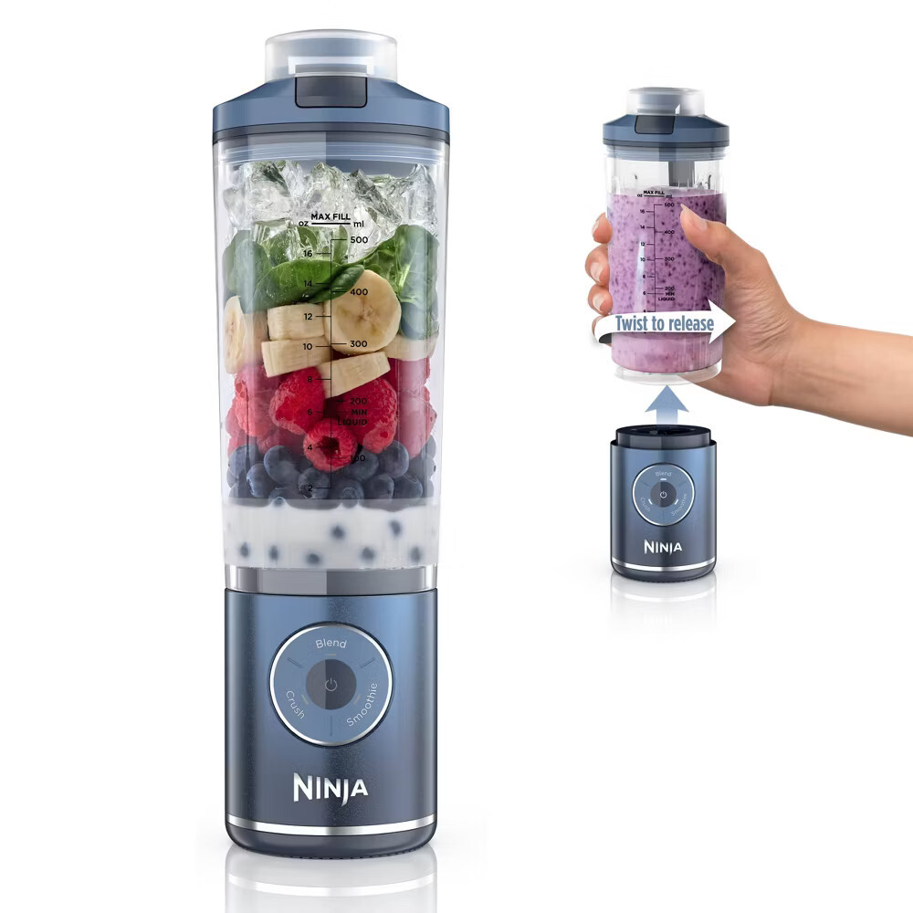 Ninja Blast 22oz Max Portable Blender Deep Navy BC251NV