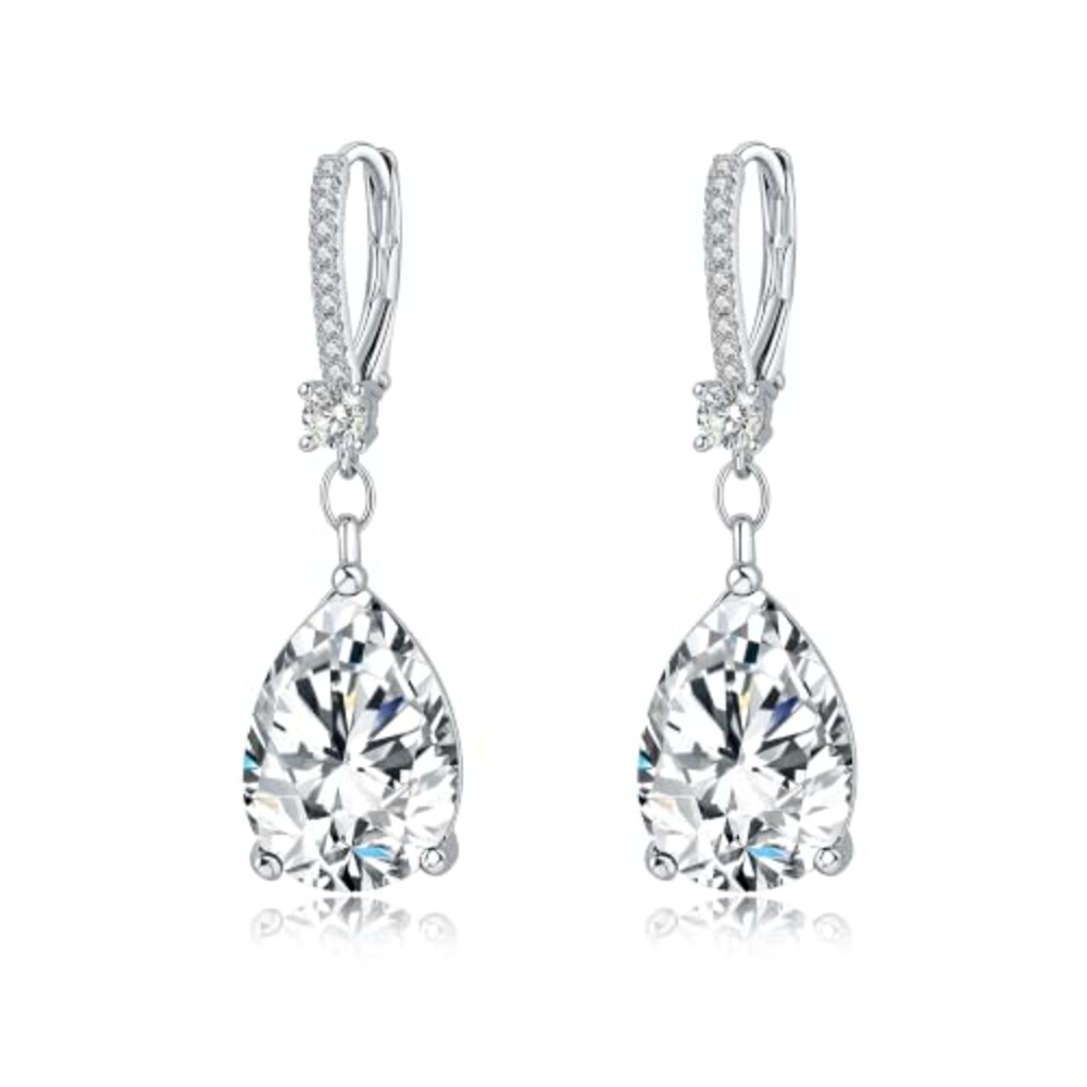 BAMIKI 925 Sterling Silver Teardrop Zirc