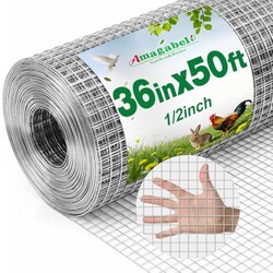 Amagabeli Hardware Cloth 1/2 inch 36 x 5