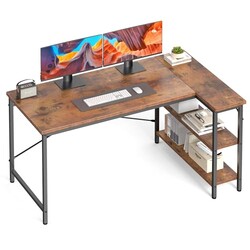 OLIXIS 55 Inch L Shaped Desk, Corner Com