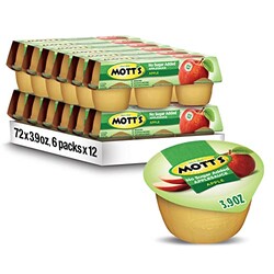Mott's No Sugar Added Applesauce, 3.9 Oz