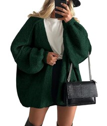 PRETTYGARDEN Womens Open Front Oversized