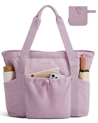 BAGSMART Foldable Tote Bag with Drawstri