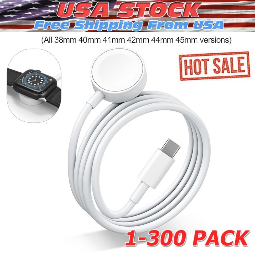 Magnetic USBC Charging Cable Charger For Apple Watch Series 5/6/SE/8/9/Ultra Lot