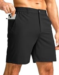 Men's Casual Shorts 7"/5"/9" Lightweight Golf Shorts for Men with 3 Pockets | 3 Pockets, Stretch, Quick Dry, Breathable, Moisture wicking, Expandable Waistband, Zip fly, Comfort
