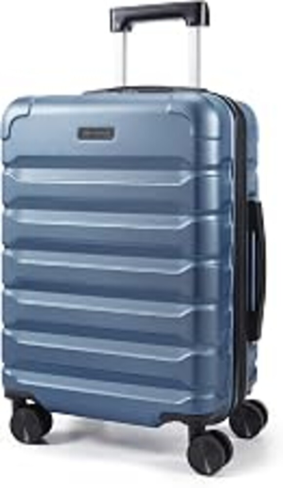 LIGHT FLIGHT Carry On Luggage 22x14x9 Airline Approved Suitcase,Royal Blue | 20" Expandable Carry On Suitcases with Wheels, Lightweight Luggage, Durable Hard Shell Rolling Suit Case for Men Women Travel