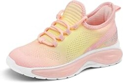 RUNSIDE Girls Lightweight Sneakers for Kids | Gym,Breathable,Slip Resistant,Washable