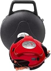 Grillbot Electric Grill Brush with Carry Case for Outdoor Grills, Red