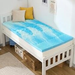 SINWEEK 2 Inch Memory Foam Mattress Topper Twin XL, Twin Extra Long Mattress Pads for College Dorm Single Bed, Pressure Relieve CertiPUR-US Certified, 39x80 Inches, Blue