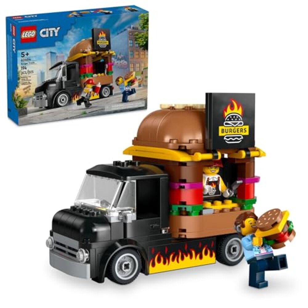 LEGO City Burger Truck Toy Building Set,