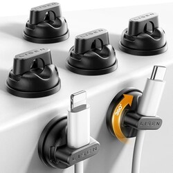 6-Pack 360°Rotating Cord Holder for Nigh