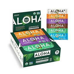 ALOHA Organic Plant Based Protein Bars -