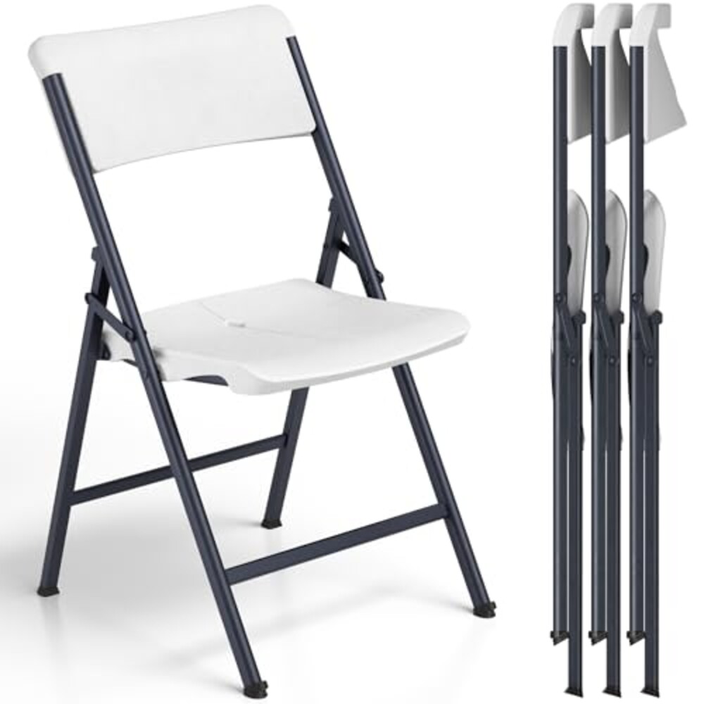 MAKE CHANGES Folding Chair 4 Pack, Porta