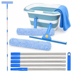 Window Cleaning Kit with Bucket, Squeege