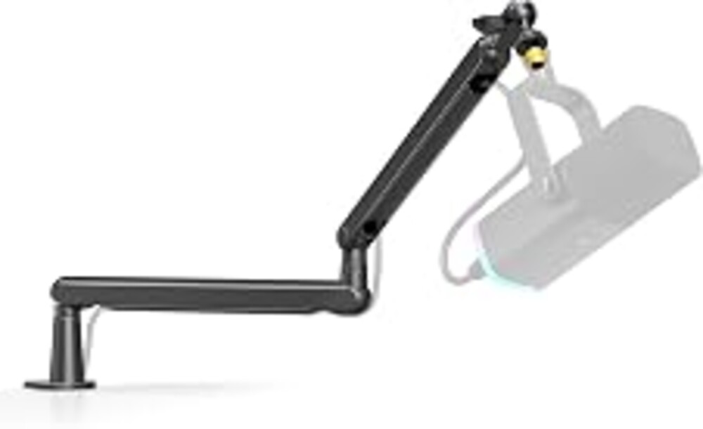 FIFINE BM88 Low Profile Microphone Boom Arm Stand for Gaming Streaming | Adjustable Stick Stand, Desk Mount Clamp, Cable Management, Screw Adapter, for Podcast Streaming Gaming