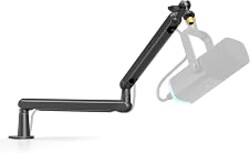 FIFINE BM88 Low Profile Microphone Boom Arm Stand for Gaming Streaming | Adjustable Stick Stand, Desk Mount Clamp, Cable Management, Screw Adapter, for Podcast Streaming Gaming