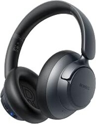 BERIBES Hybrid Active Noise Cancelling Headphones Wireless Over Ear 70Hours | Foldable Bluetooth 6.0,Transparent Modes,3.5MM Cable,Lightweight Built-in Mic,HiFi Stereo Deep Bass,Soft-Earpad,Fast Charging