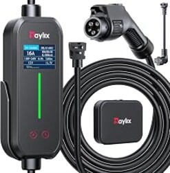2026 Upgraded Level 1&2 EV Charger for ALL J1772 EV, NEMA5-15/6-20Plug | Adjustable Current& Timer, 8-16A, 110-240V, 21Ft Charging Cable, Electric Car Charger, Portable/Home EV charger/Charging Cord