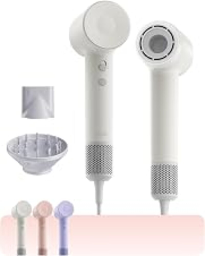 Laifen SE 2 Diffuser Hair Dryer for Women, 21.5m/s Air Speed, Matte White | Frizz Control, Heat Protection, Perfect for Sleek Styling, Diffuser for Curling & Wavy Hair, 5 Modes & 2 Airspeeds, Low Noise