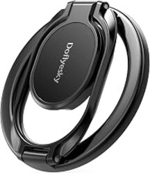 Doflyesky Magnetic Phone Ring Holder for iPhone, Double Adjustable Gym Phone Grip Holder and Stand Removable for Magsafe Case, iPhone 17/16/15/Pro Max Plus SE